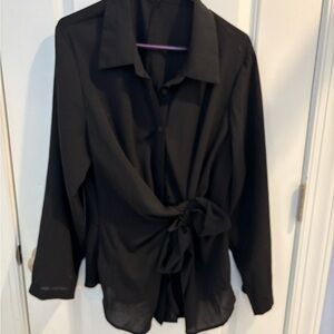 Elegant Black Women's Top